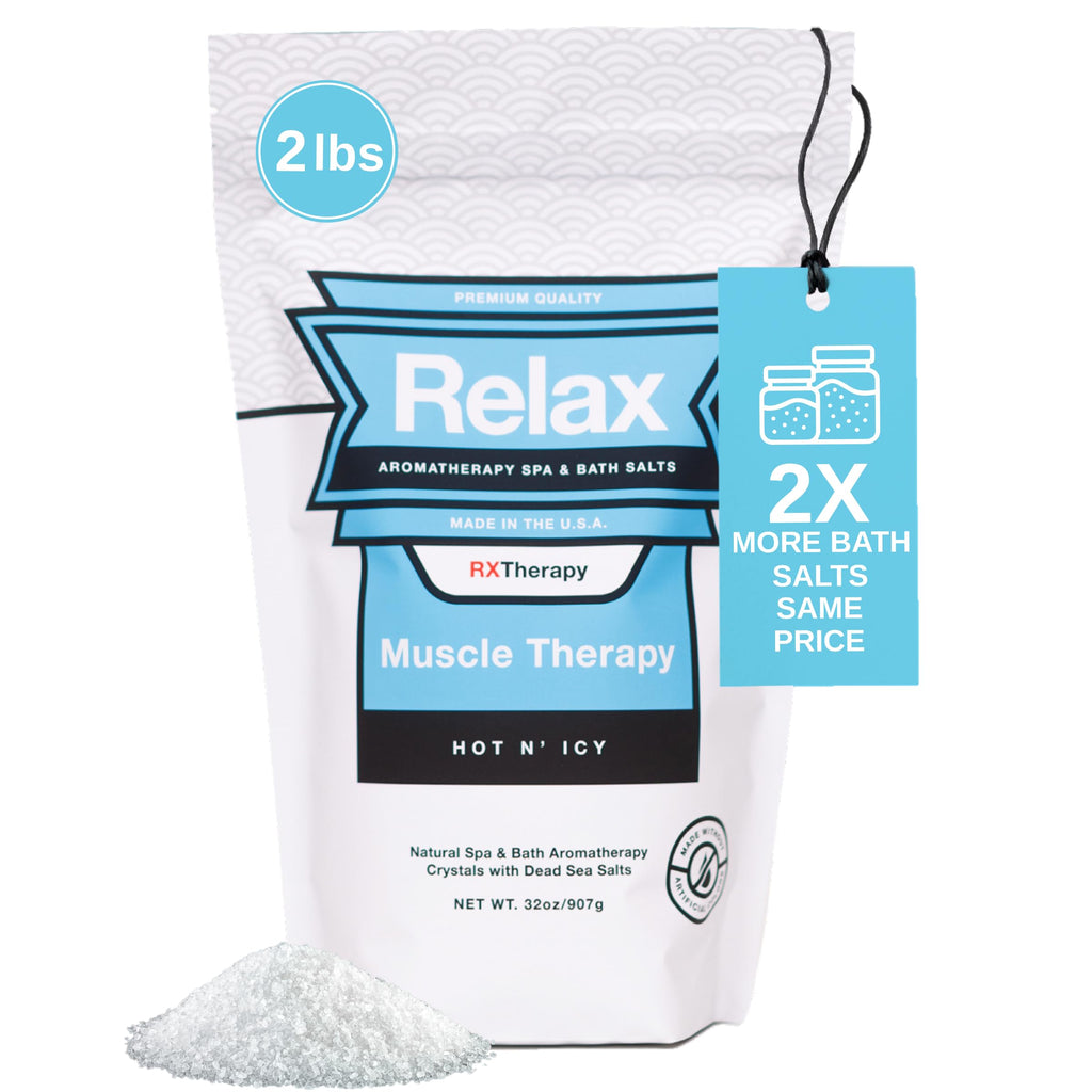 Relax Spa & Bath Epsom & Dead Sea Salts – Aromatherapy Bath Salts for Spa, Hot Tubs & Baths