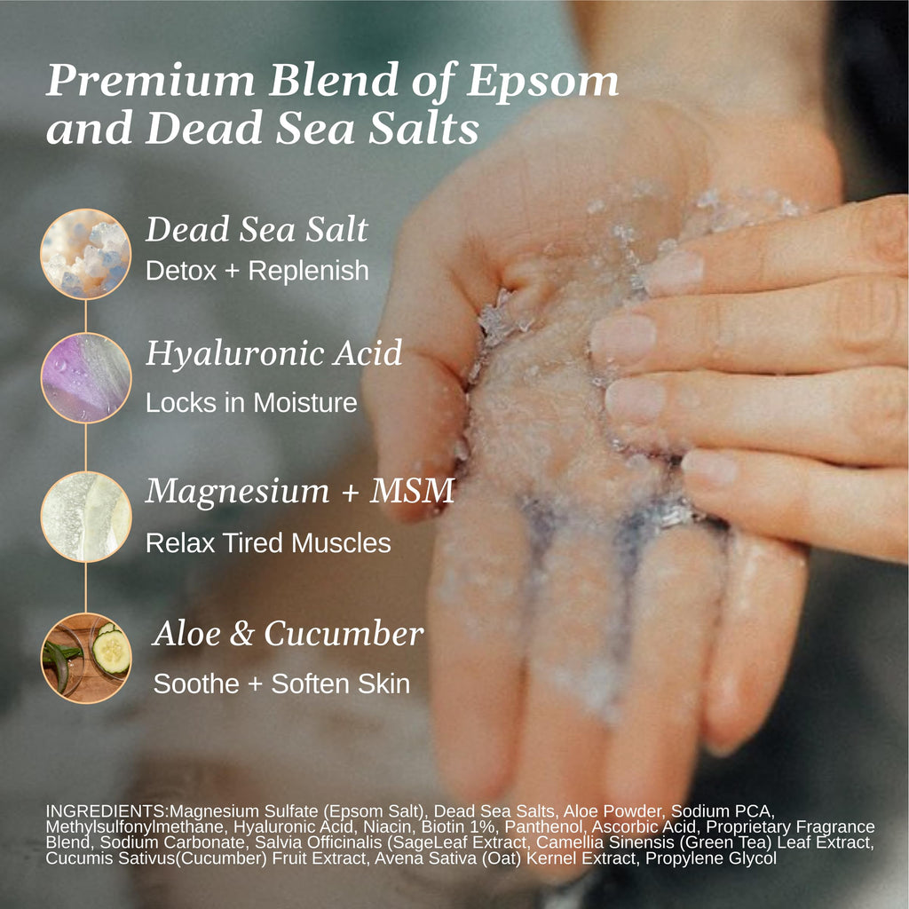 Relax Spa & Bath RX Therapy 7-Pack: Epsom & Dead Sea Aromatherapy Bath Salts