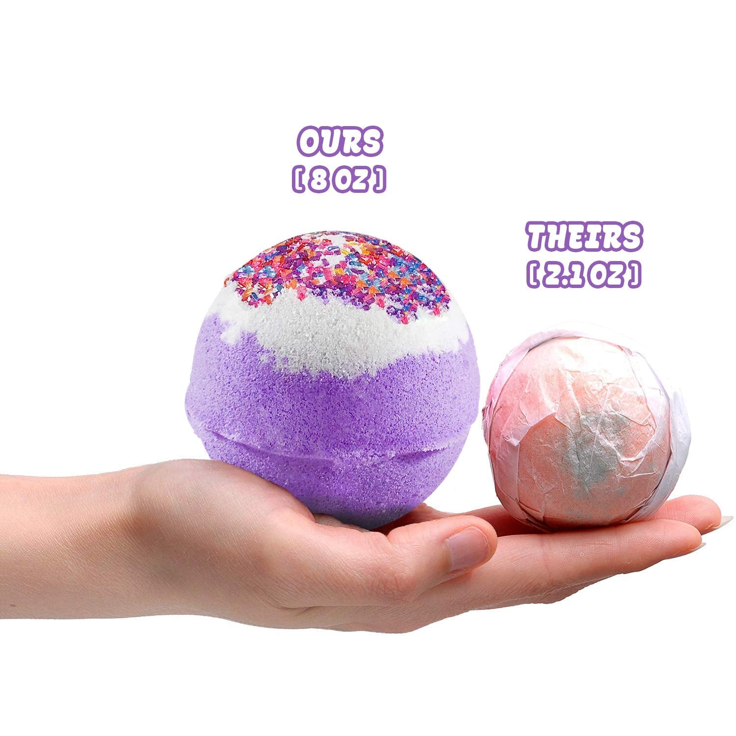 Relaxcation Unicorn Bubble Bath Bomb with Necklace Inside – 8 oz Gift Box, Natural Ingredients, Sensitive Skin Friendly