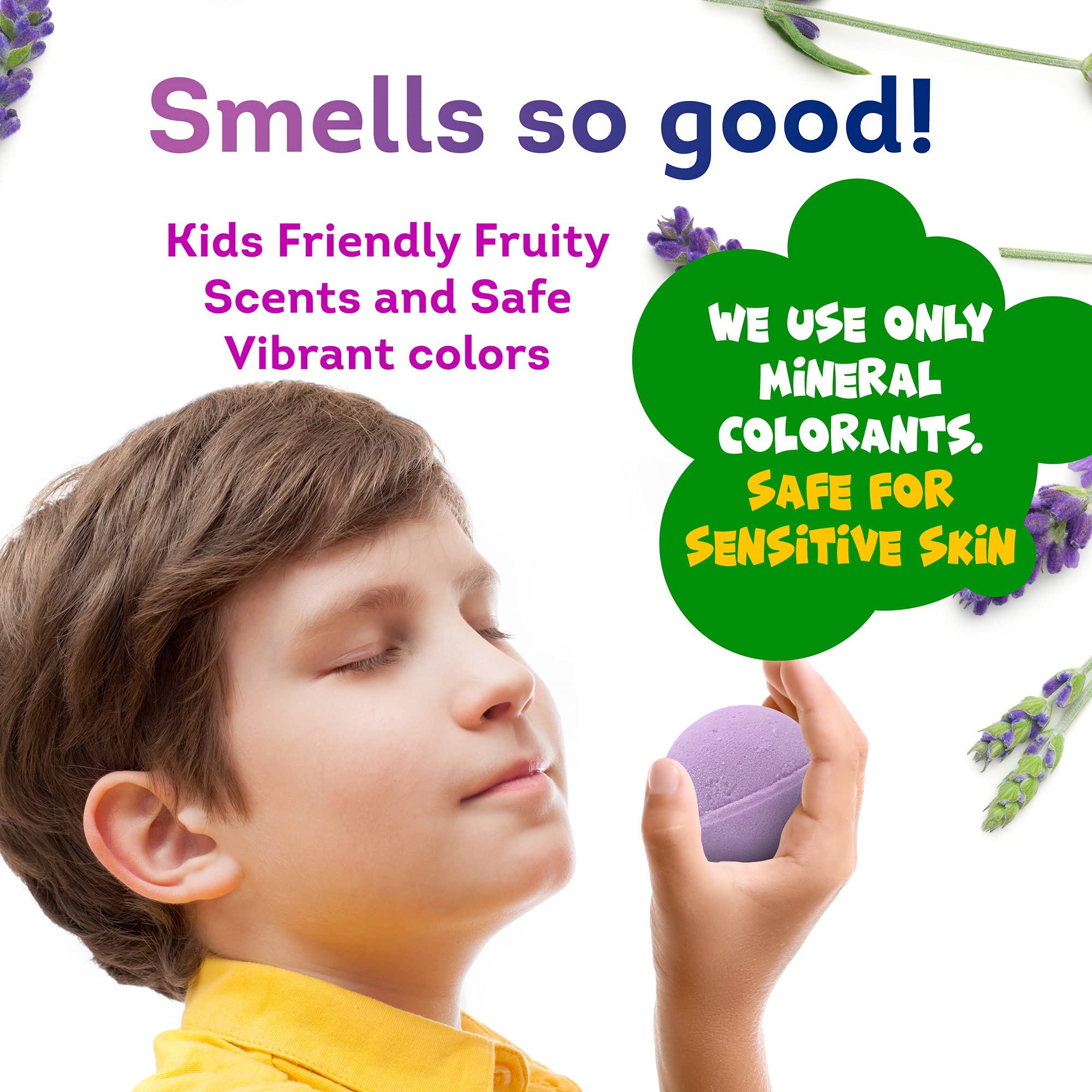 Relaxcation Bath Bombs for Kids Set with Toys Inside – Cat Theme