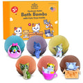 Relaxcation Bath Bombs for Kids Set with Toys Inside – Cat Theme
