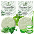 Relaxcation Organic Rosemary & Aloe Vera Solid Shampoo Bar 2-Pack – Refreshing, Hydrating Hair Care