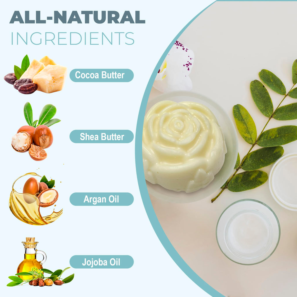 Relaxcation Organic Conditioner Bar for Damaged Hair – Unscented, Handmade in USA
