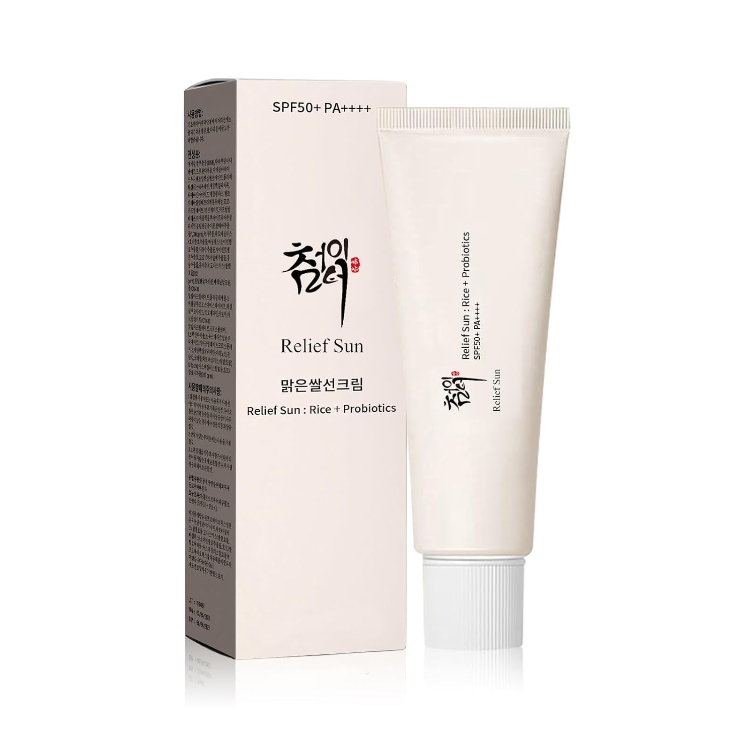 Relief Sun Organic Korean Sunscreen SPF50+ PA++++ with Rice & Probiotics | All Skin Types