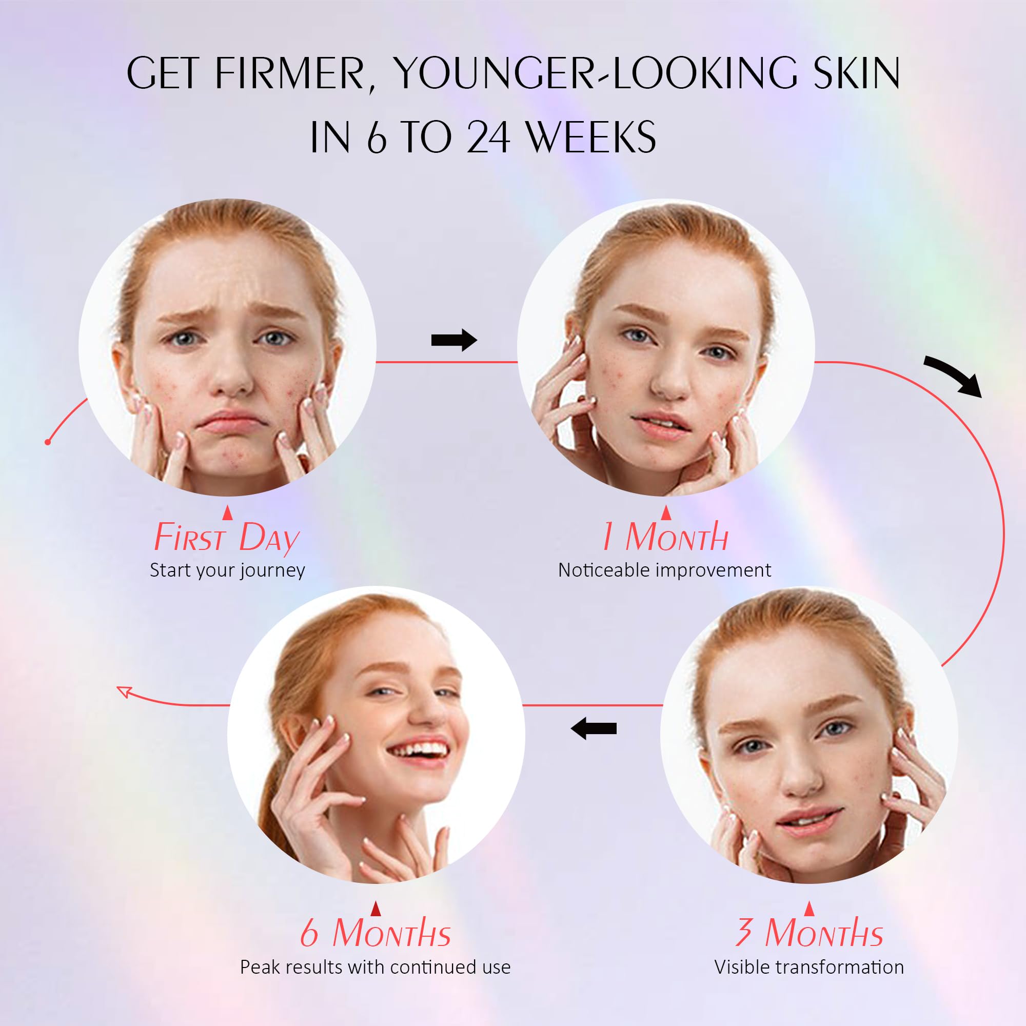 ReLuien Red Light Therapy Mask | Flexible Silicone LED Face Mask with 630nm Red Light & 850nm Near-Infrared