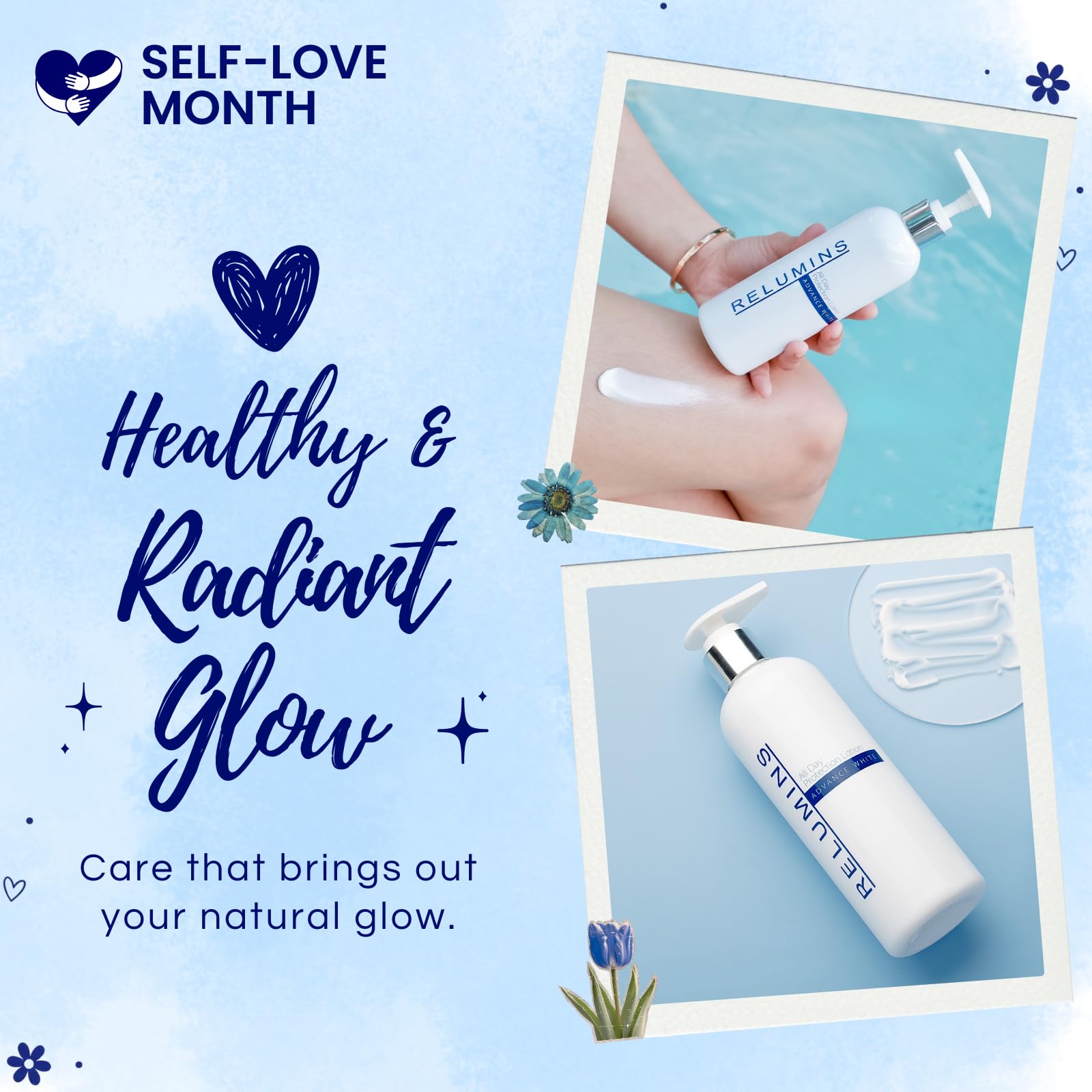 Relumins Advance All-in-One Day Lotion — Lightweight Hydration with Argan Oil, 300ml