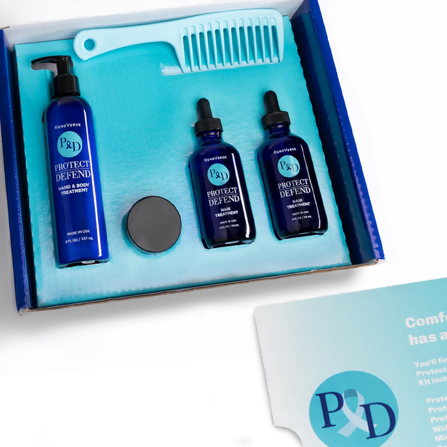 RemeVerse Chemo Care Kit - 6-Piece Skincare & Haircare Set for Chemotherapy (Fragrance-Free, USA-Made)