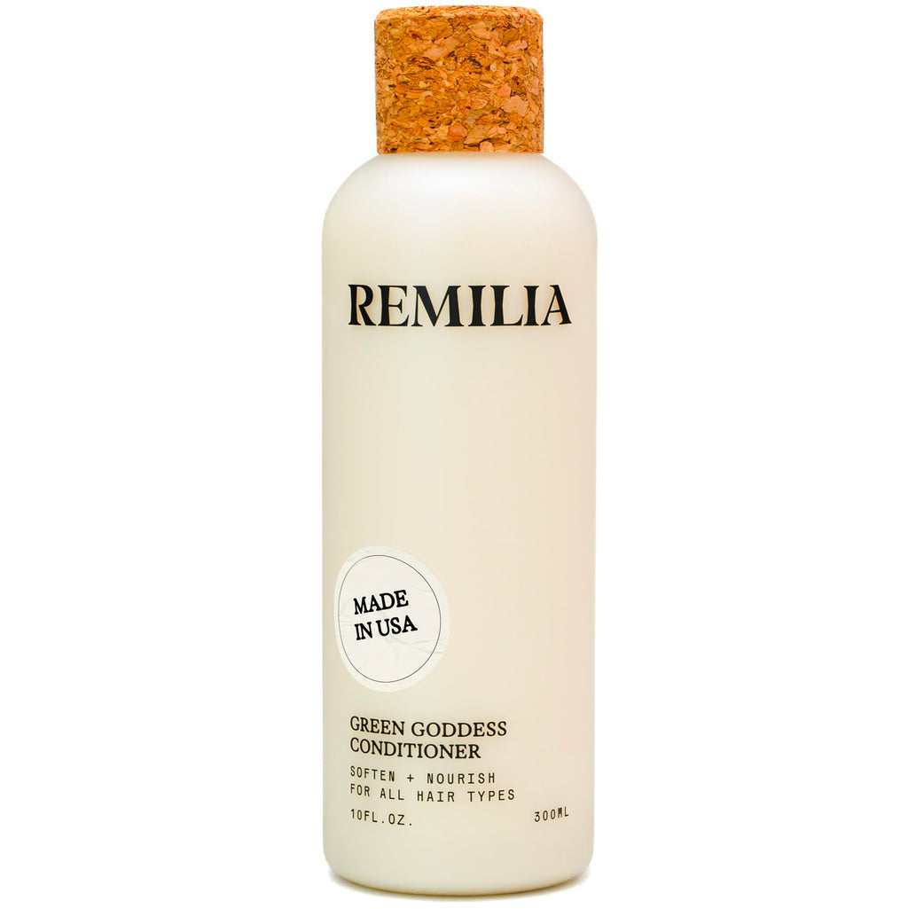 Remilia Green Goddess Conditioner for Damaged Hair – Avocado Oil, Coconut Oil & Green Tea Extract