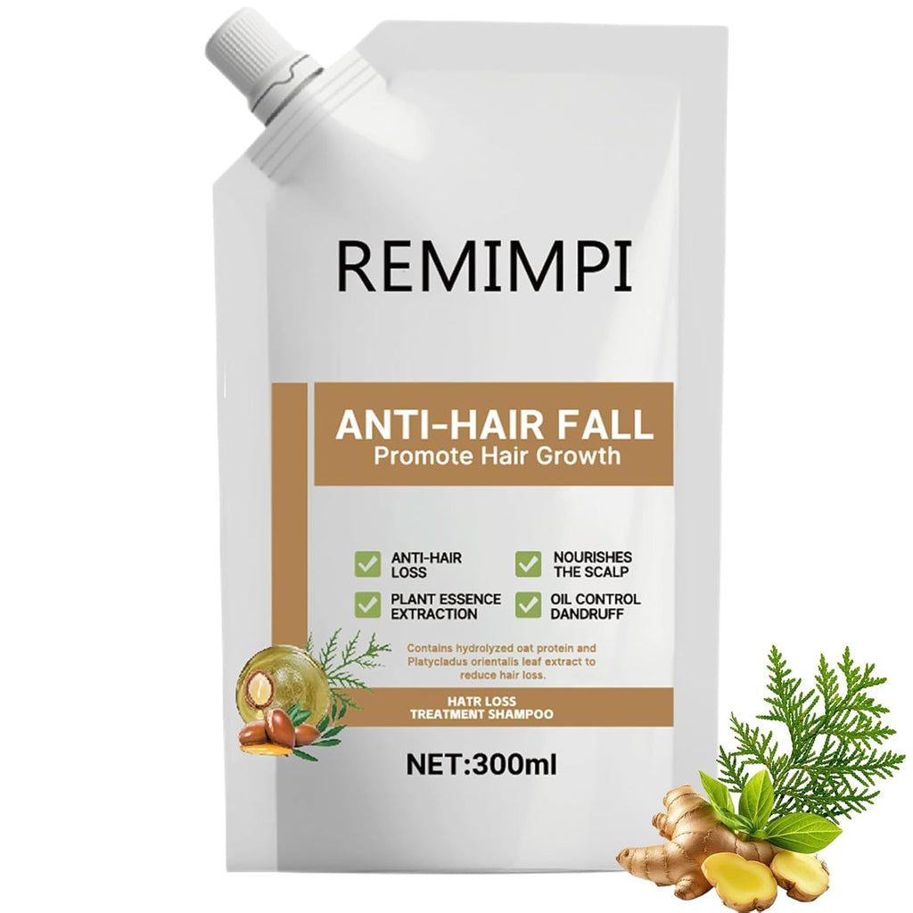 Remimpi Anti Hair Loss Shampoo | Strengthen, Cleanse & Support Hair Growth for All Hair Types