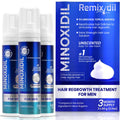 Remixidil Men’s 5% Minoxidil Foam – Hair Regrowth for Men | 3-Month Supply | Rida Hair Research Institute