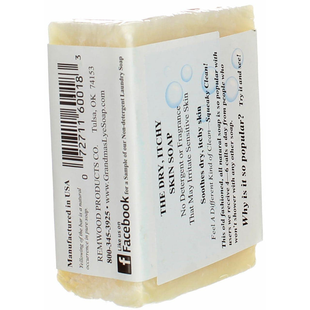 Remwood Grandma's Lye Soap – Four 6+ oz Bars (All-Natural)