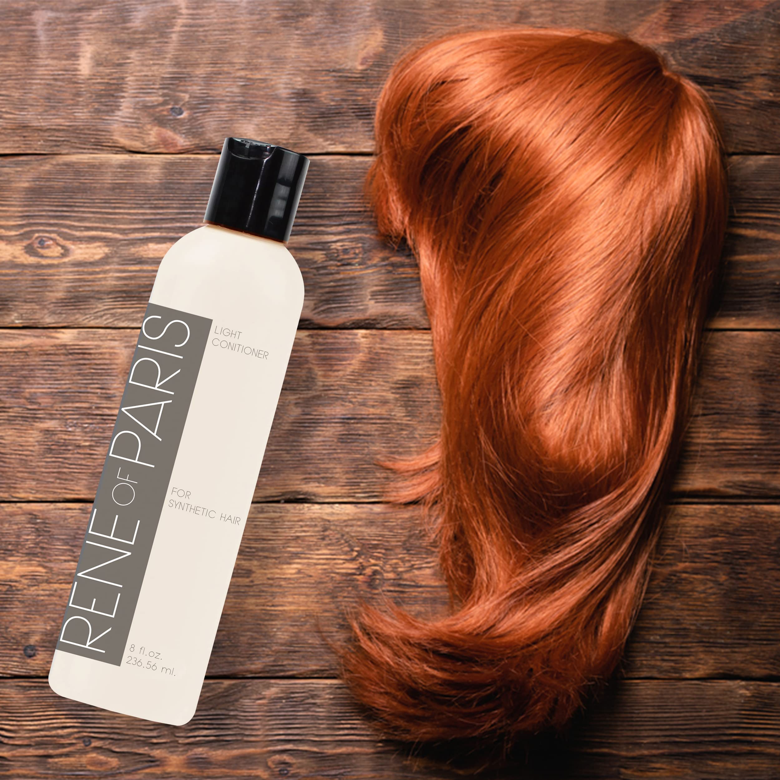 Rene of Paris Hair Conditioner for Synthetic Wigs & Extensions (8 oz) | Detangles, Shine, Protects
