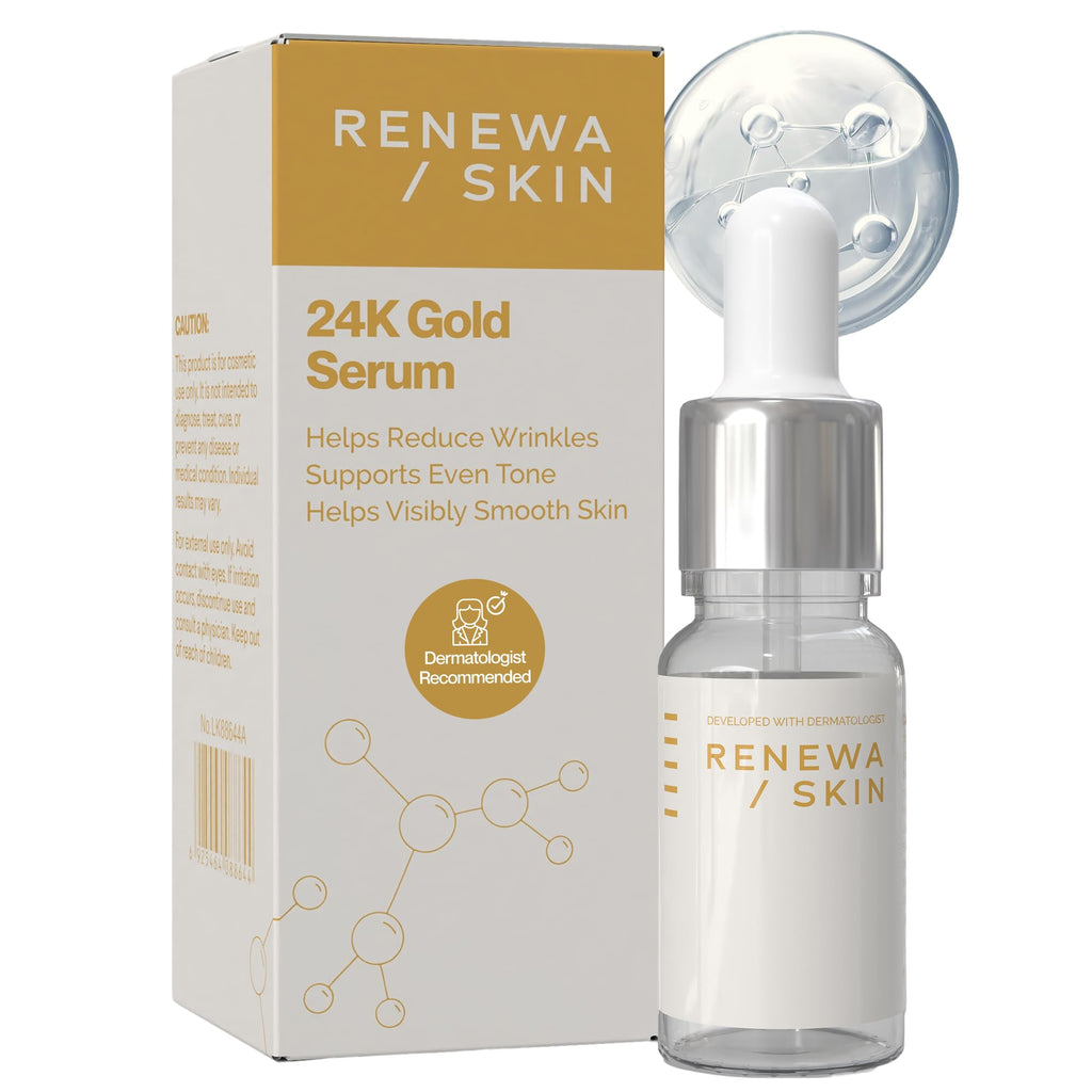 Renewa Skin 24K Gold Niacinamide Serum – Hydrating & Brightening, 30mL