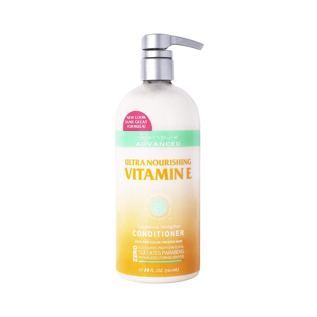 Renpure Advanced Ultra Nourishing Vitamin E Conditioner – 24 oz | Color-Safe, Sulfate-Free, Cruelty-Free