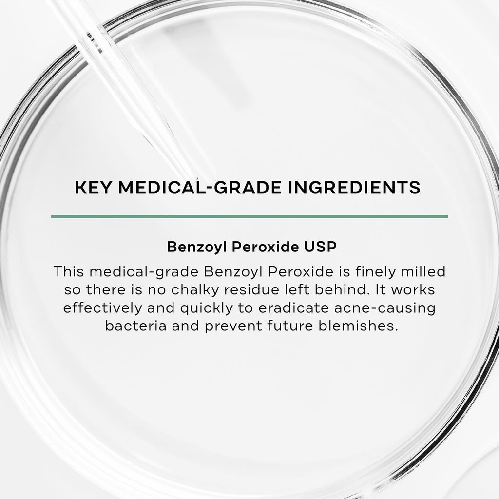 Replenix BP Acne Face Wash – 6.7 Fl Oz, 5% Benzoyl Peroxide, Non-Oily Dermatologist-Grade Acne Cleanser