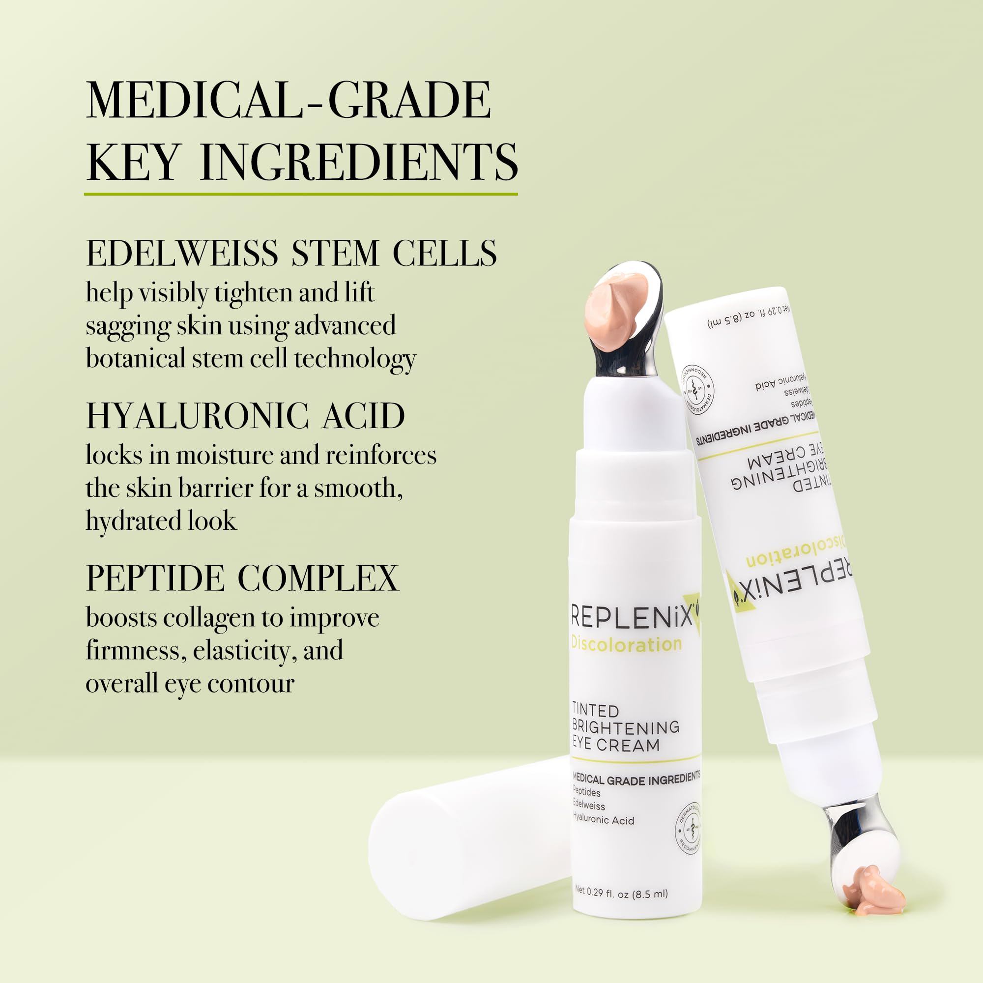 Replenix Anti-Aging Tinted Eye Cream with Hyaluronic Acid
