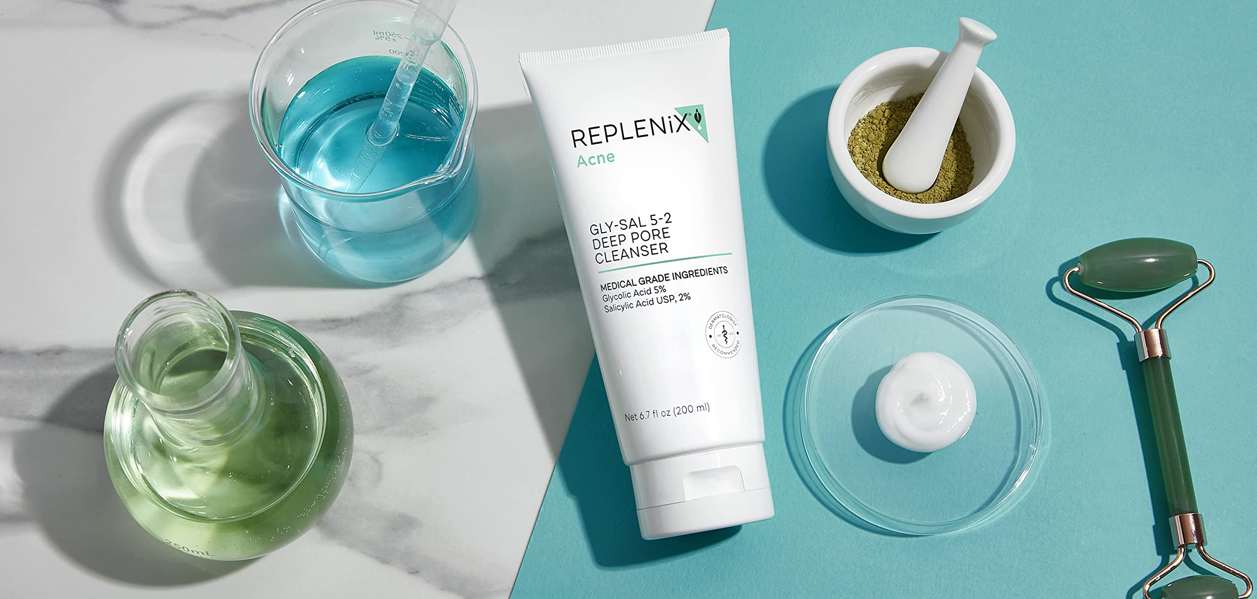 Replenix Gly-Sal Deep Pore Acne Face Wash – Dual-Action 5% Glycolic + 2% Salicylic