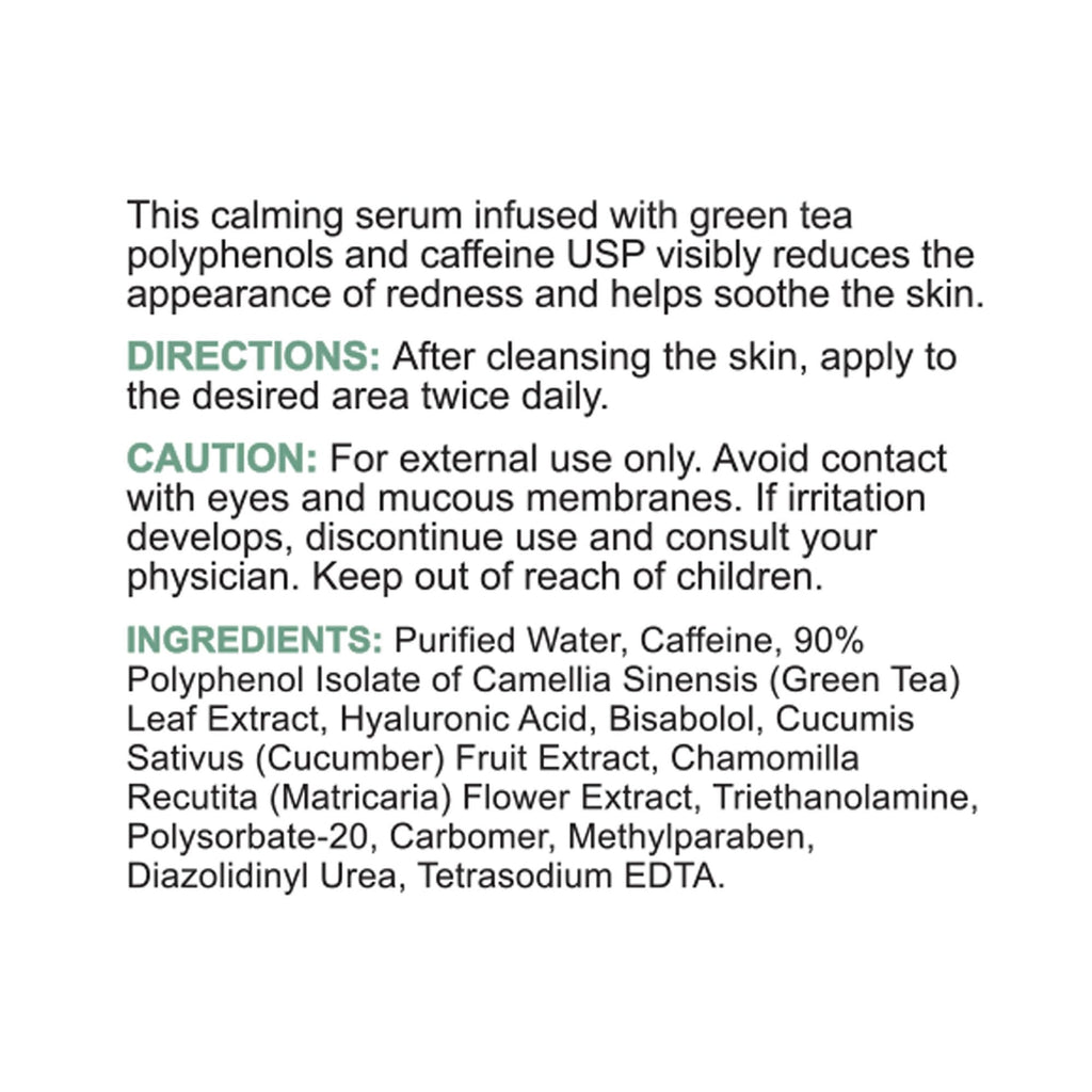 Replenix Medical-Grade Caffeine Fortified Calming Serum with Hyaluronic Acid for Sensitive Skin | 1 Fl. Oz