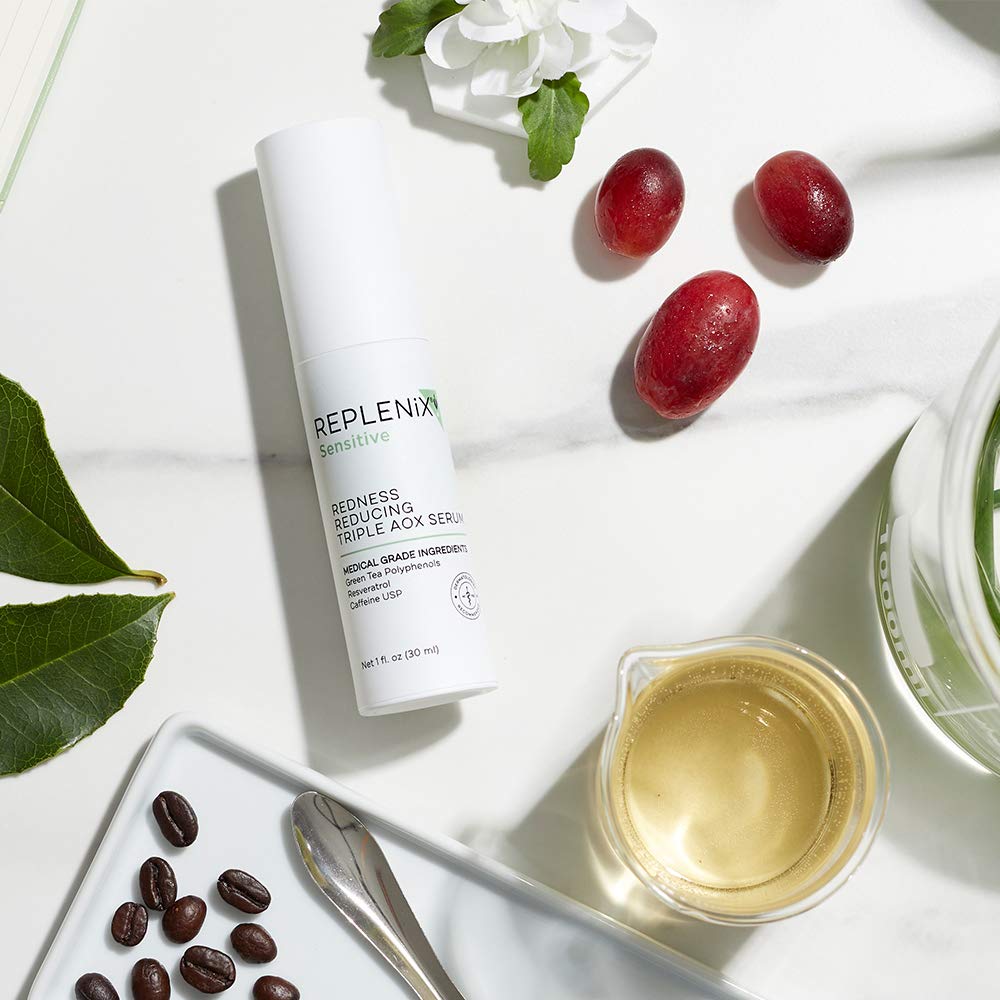 Replenix Redness Reducing Triple AOX Serum | Hydrating Antioxidant Facial Treatment