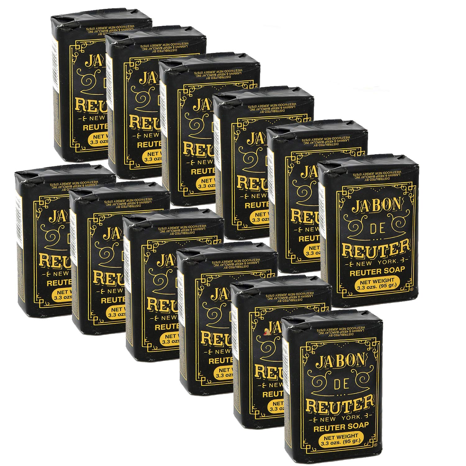 Reuter Soap New York L&k 3.3 oz Pack of 12 Soaps