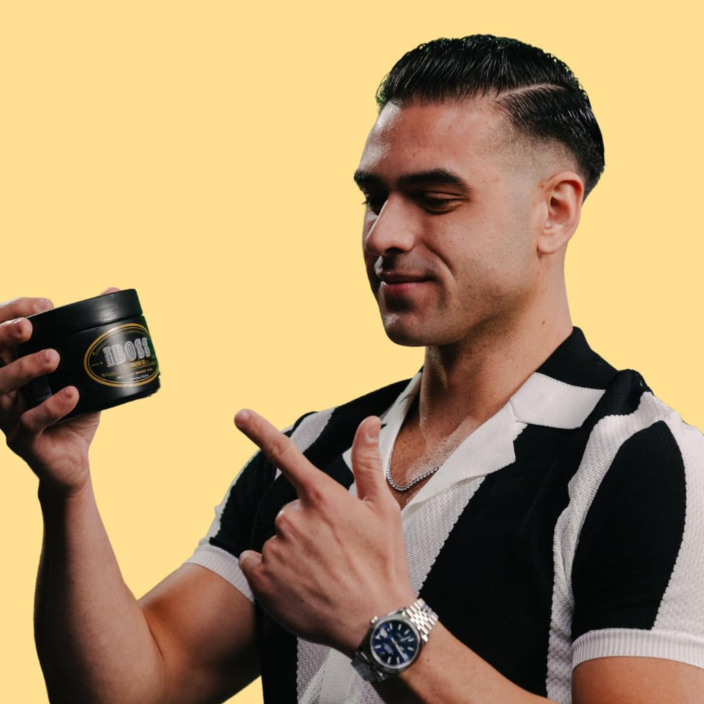 Rev320 iBOSS Texturizing Hair Gel for Men – Strong Hold, Dandruff & UV Protection, 18 oz