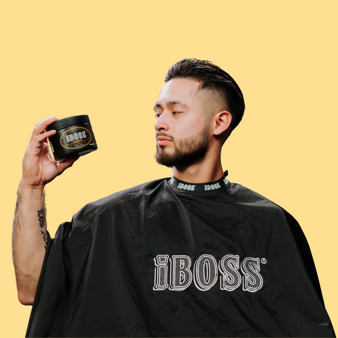 Rev320 iBOSS Texturizing Hair Gel for Men – Strong Hold, Dandruff & UV Protection, 18 oz