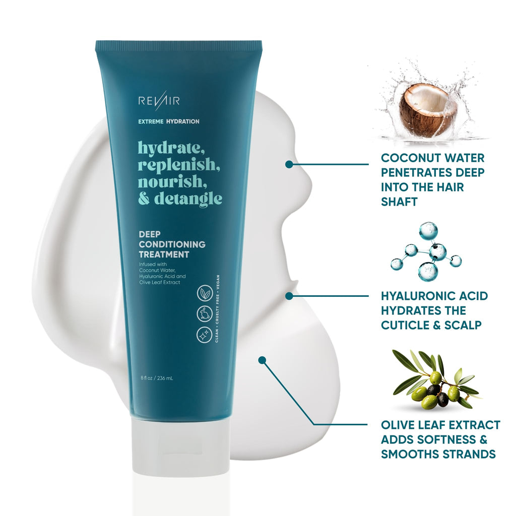 REVAIR Deep Conditioning Hair Treatment - Hydrating Mask for Dry, Damaged Hair