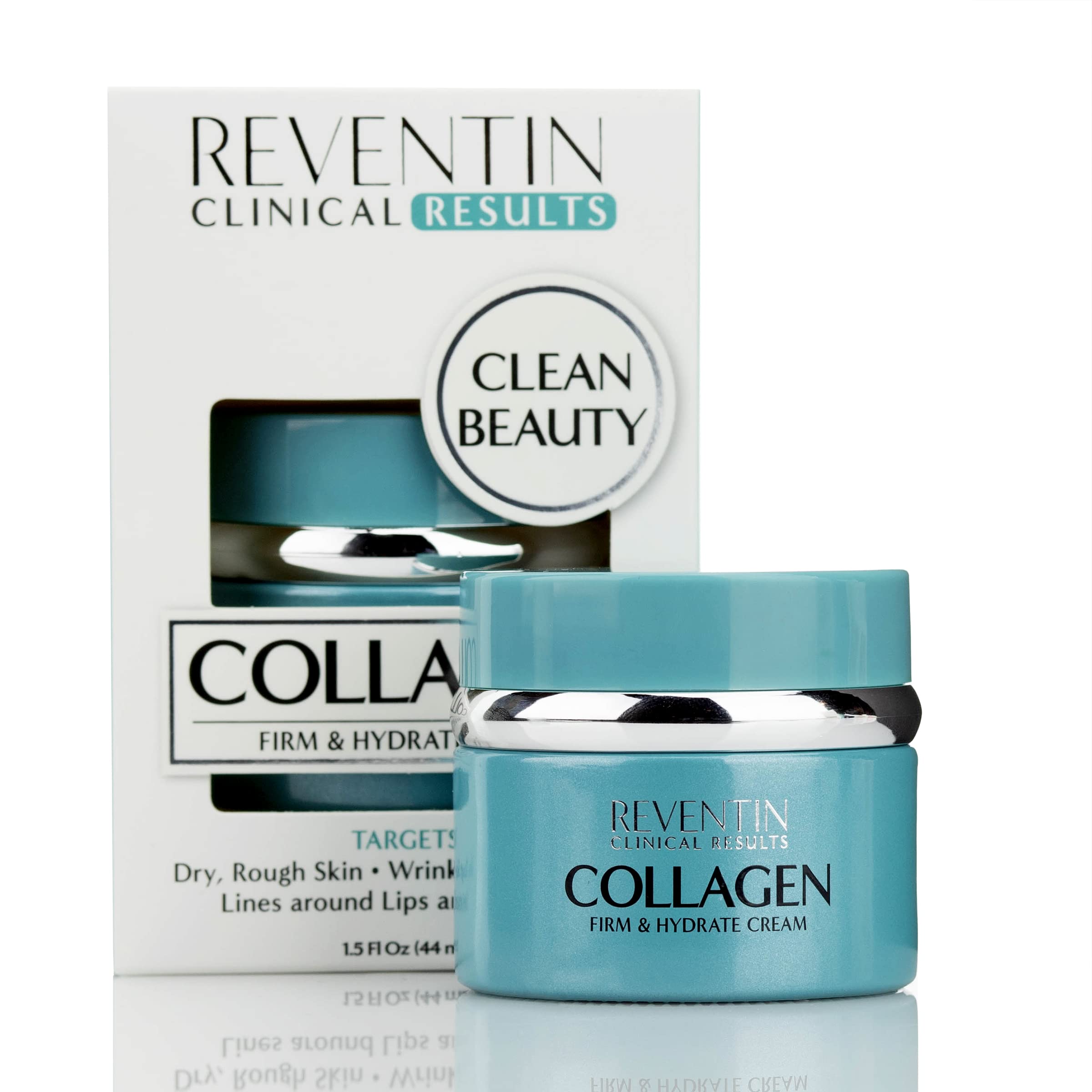 Reventin Clinical Results Firm & Hydrate Collagen Cream – Peptides, Vitamin E & Aloe Moisturizer