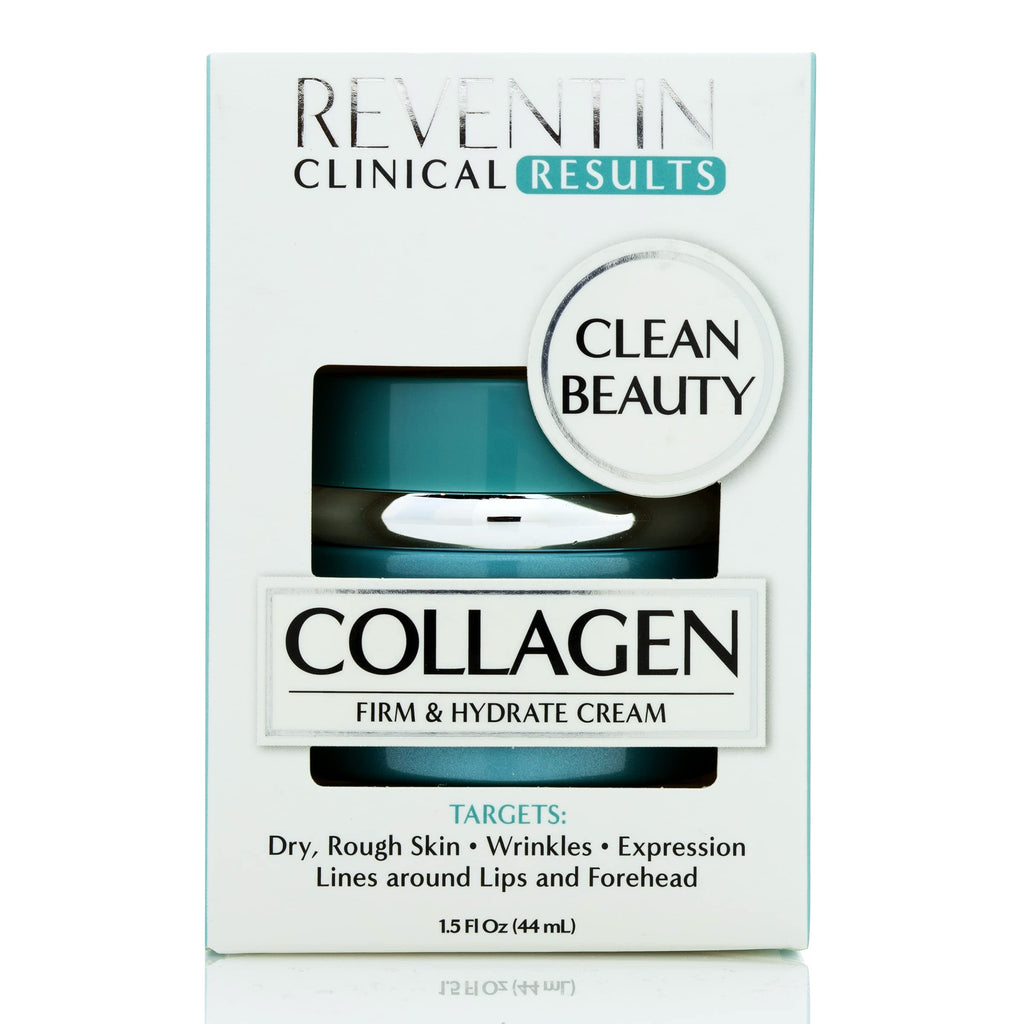 Reventin Clinical Results Firm & Hydrate Collagen Cream – Peptides, Vitamin E & Aloe Moisturizer