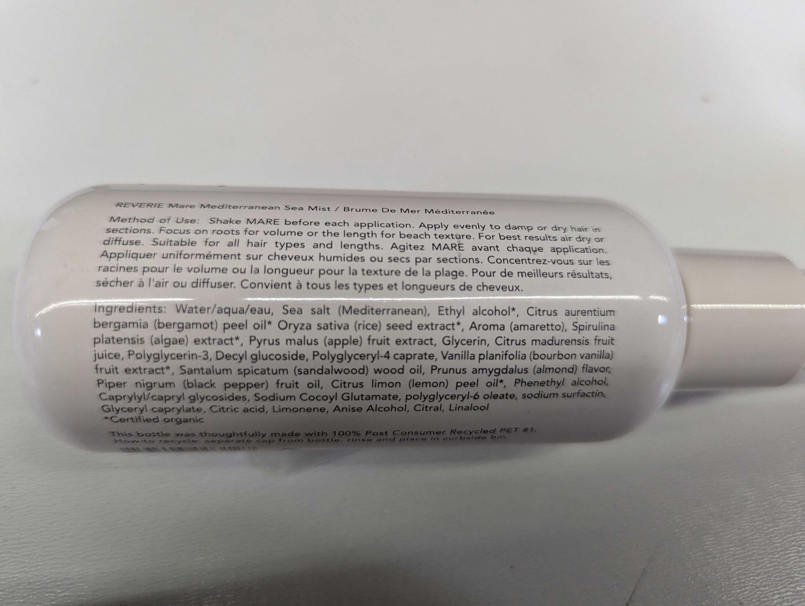 REVERIE Natural Mare Sea Mist – Beachy Wave Spray, Sulfate-Free & Color-Safe (5 fl oz / 150 ml)