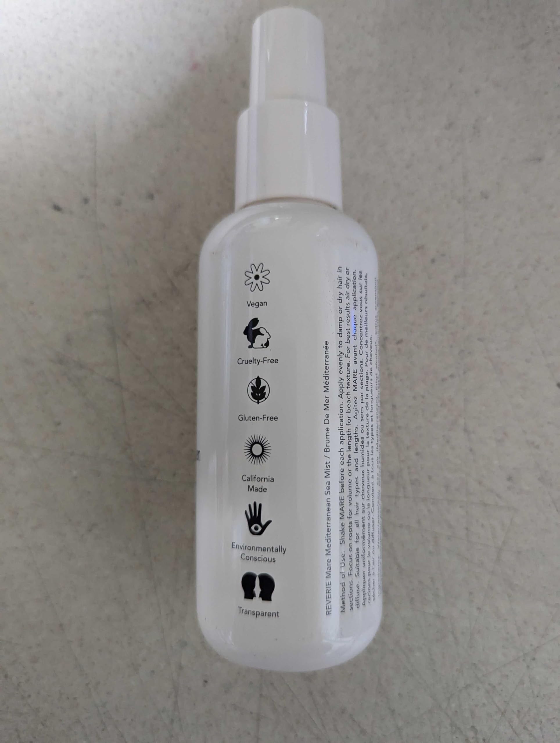 REVERIE Natural Mare Sea Mist – Beachy Wave Spray, Sulfate-Free & Color-Safe (5 fl oz / 150 ml)