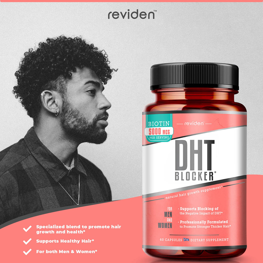REVIDEN DHT Blocker for Hair Growth – Saw Palmetto, Biotin, Keratin & Collagen