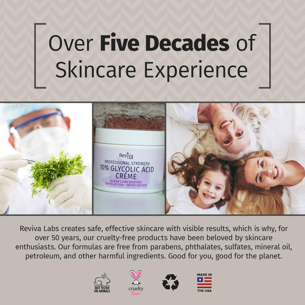 Reviva Labs 10% Glycolic Acid Creme – Daily Moisturizer & Mild Exfoliant