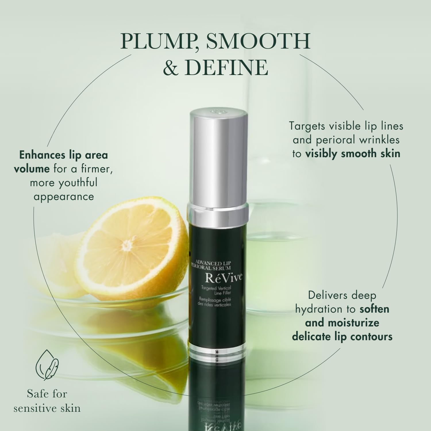 RéVive Advanced Perioral Lip Serum – Define, Plump & Brighten Lips (0.5 oz)