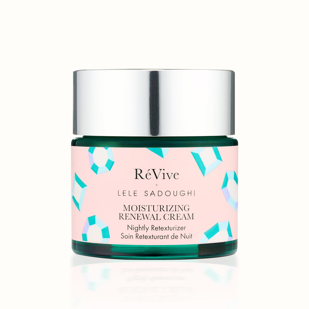 RéVive X Lele Sadoughi Renewal Night Cream ArtJar – Gentle Exfoliating Hydration, 2.5oz