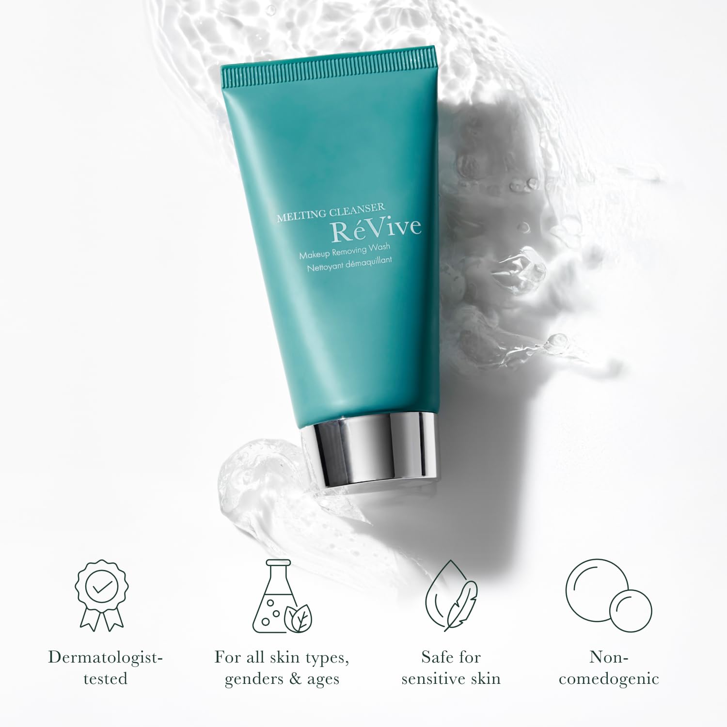 RéVive Melting Face Cleanser – Gel-to-Oil Makeup Remover with Olive, Macadamia & Jojoba Oil (100ml)