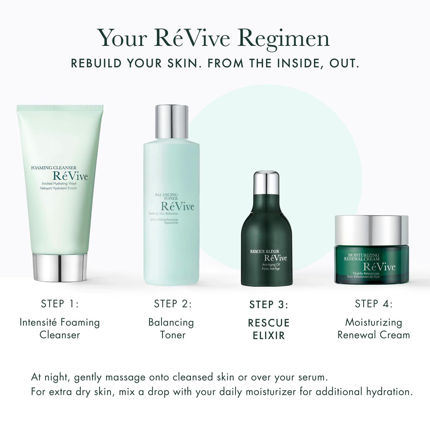 RéVive Rescue Elixir Overnight Face Oil – Hydration, Plump & Smoother Skin (30 ml)