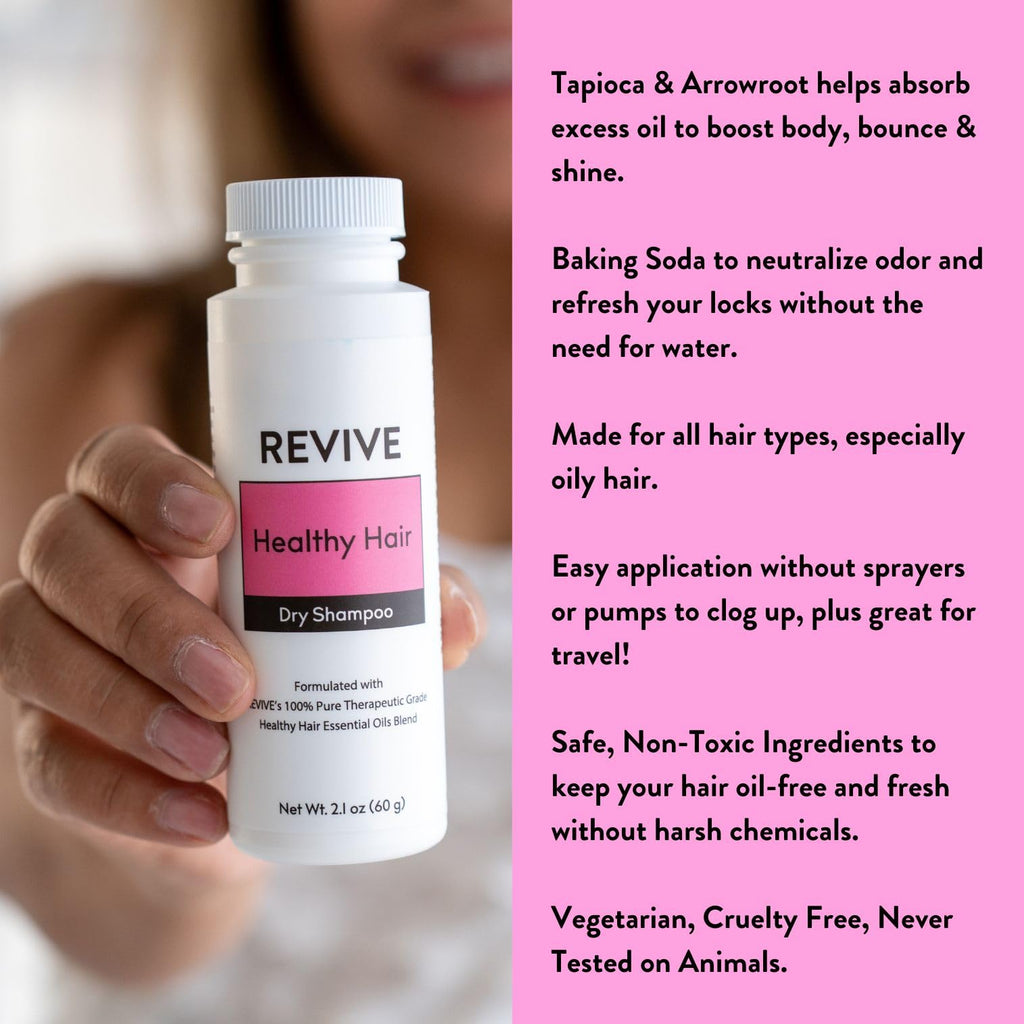 REVIVEEO Dry Shampoo Powder – Rosemary Scent, Absorbs Oil, No Residue (Pack of 2)