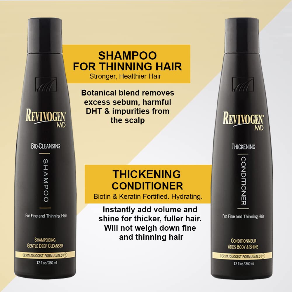 Revivogen MD Bio-Cleansing Shampoo & Thickening Conditioner for Thinning Hair