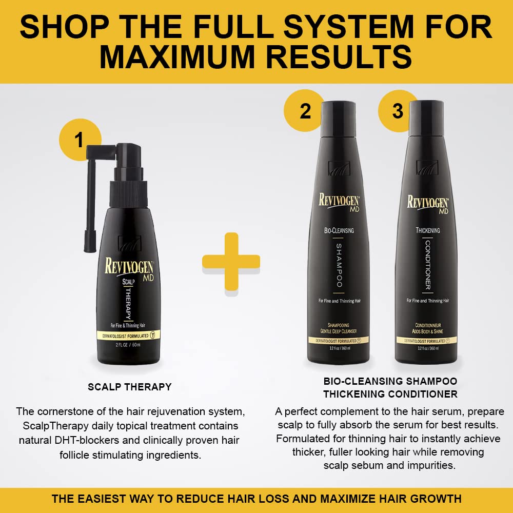 Revivogen MD Bio-Cleansing Shampoo & Thickening Conditioner for Thinning Hair