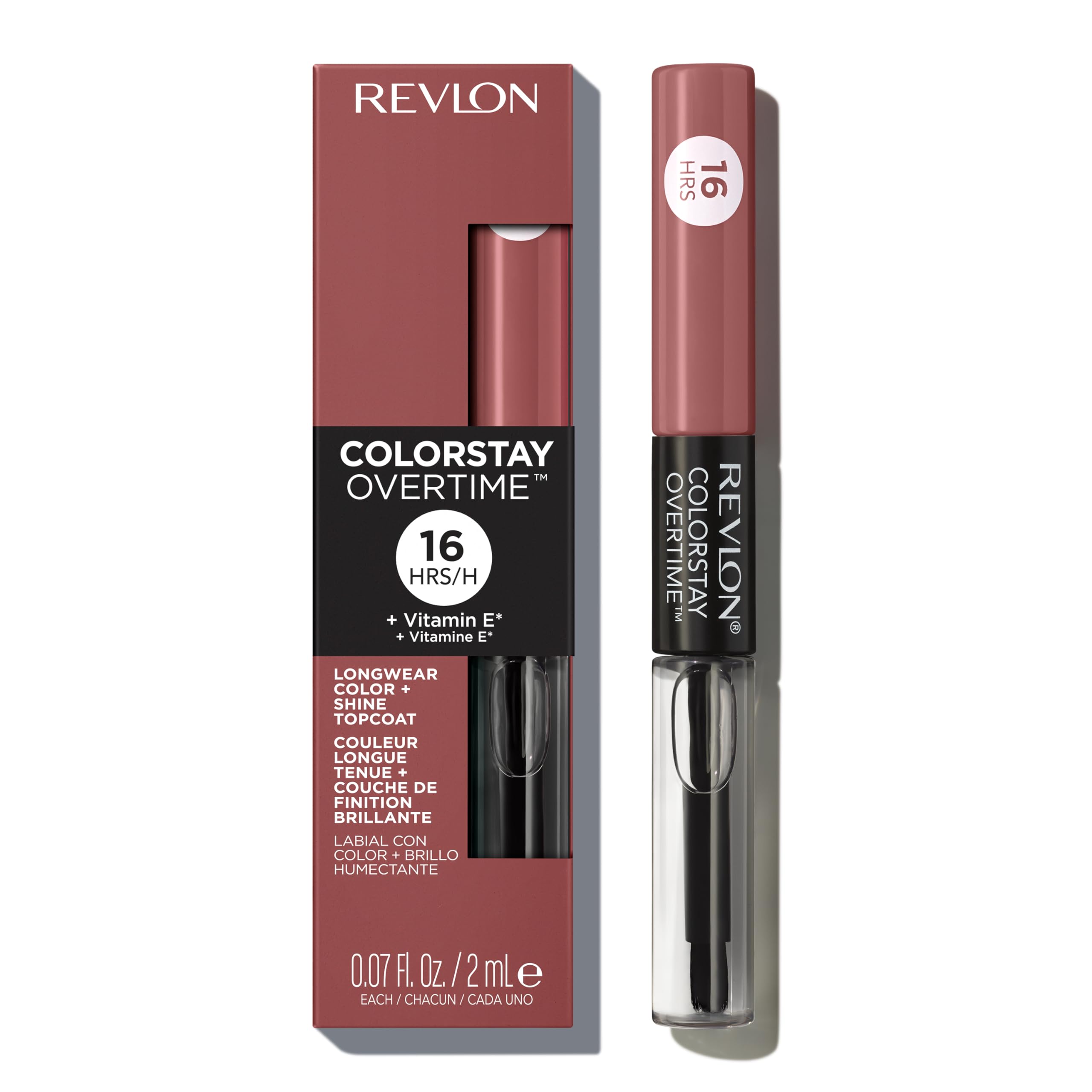 Revlon ColorStay Overtime Lipcolor + Clear Gloss in 340 Eternally Tan