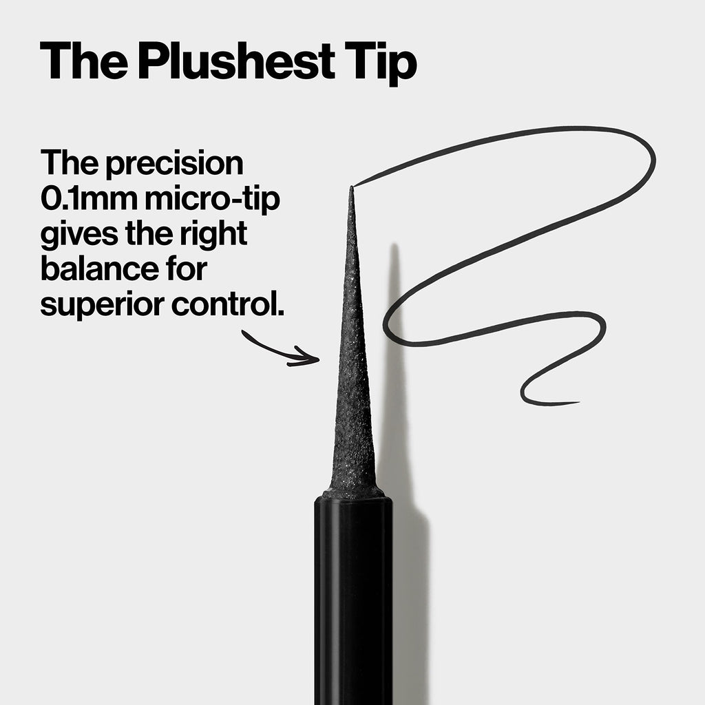 REVLON ColorStay Micro Easy Precision Liquid Eyeliner – Waterproof, Smudge-Proof, 0.1mm Tip, 2 Pack (Blackout)