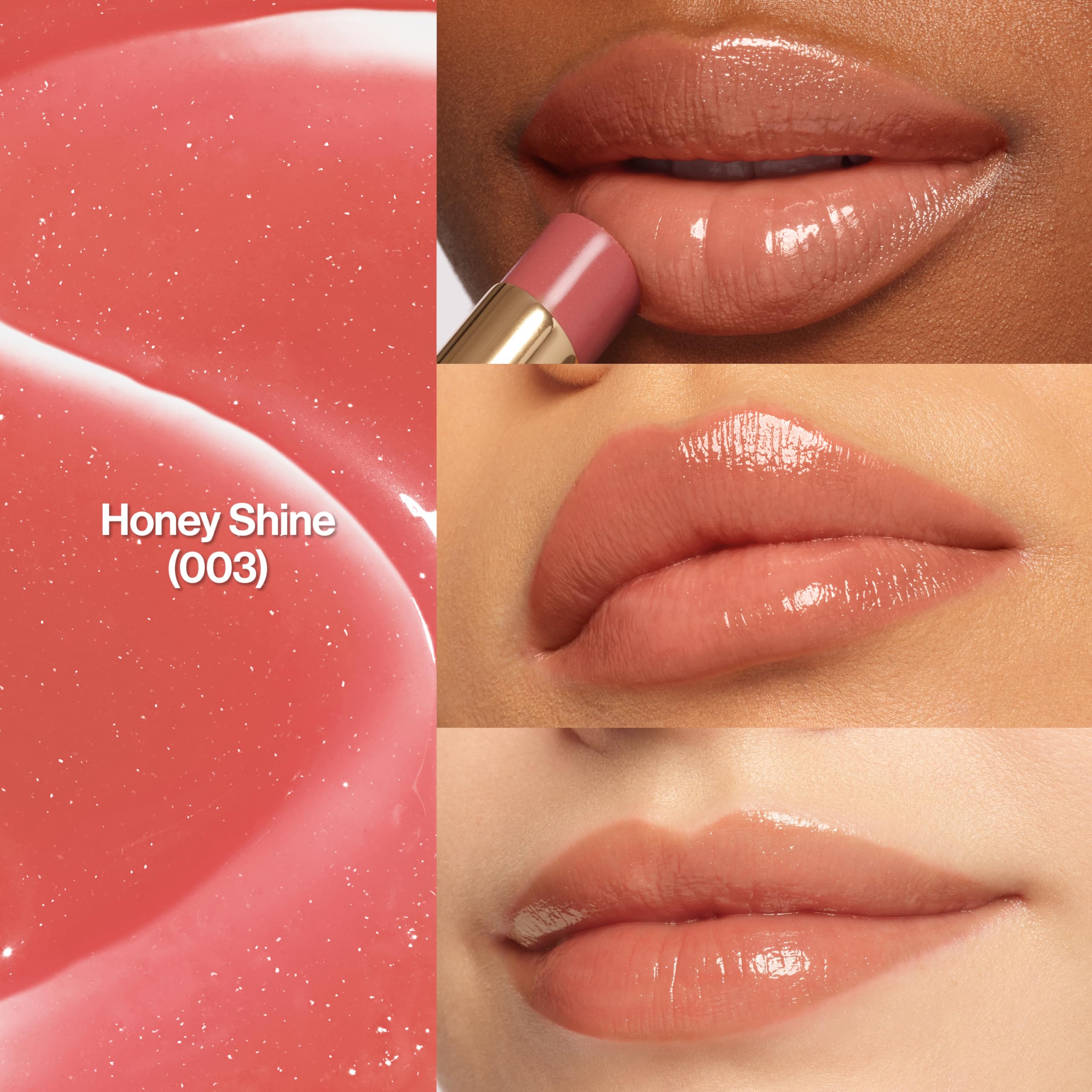 REVLON Super Lustrous Glass Shine Balm Gift Set — 3-Piece Hydrating Lip Color (Honey Shine, Rum Raisin, Girly Swirly)