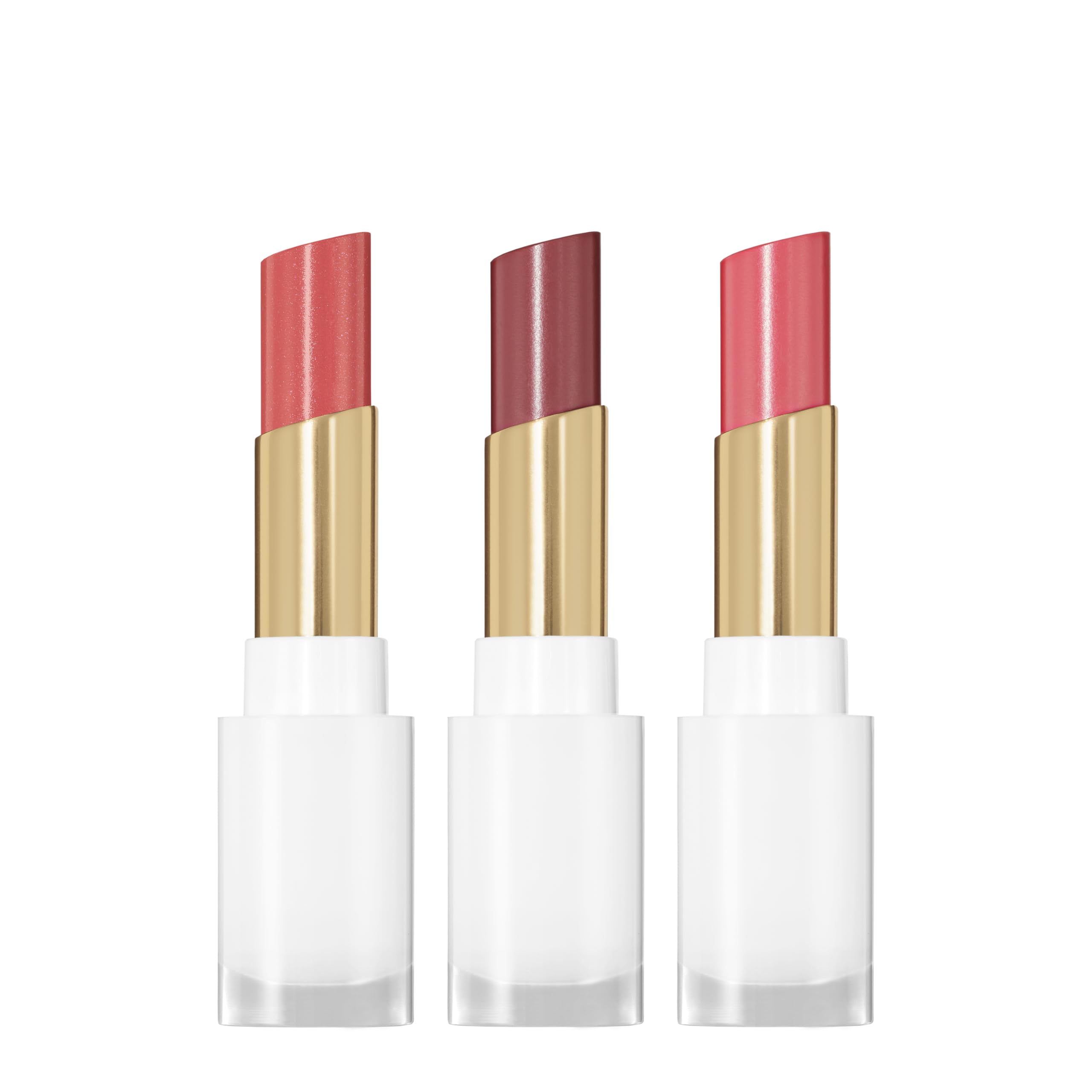 REVLON Super Lustrous Glass Shine Balm Gift Set — 3-Piece Hydrating Lip Color (Honey Shine, Rum Raisin, Girly Swirly)