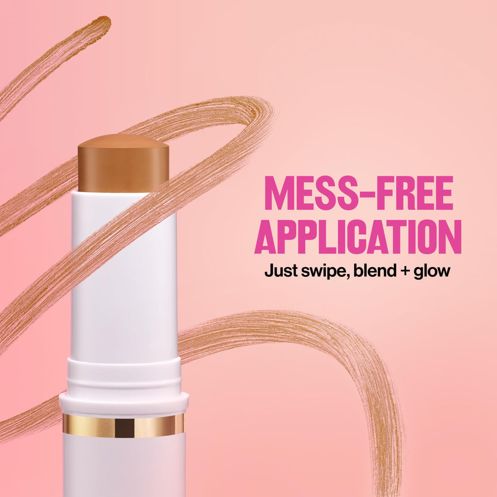 Revlon Glimmer Tinted Moisturizer Stick — Lightweight, Hydrating Glow Foundation (100) | 0.31 oz