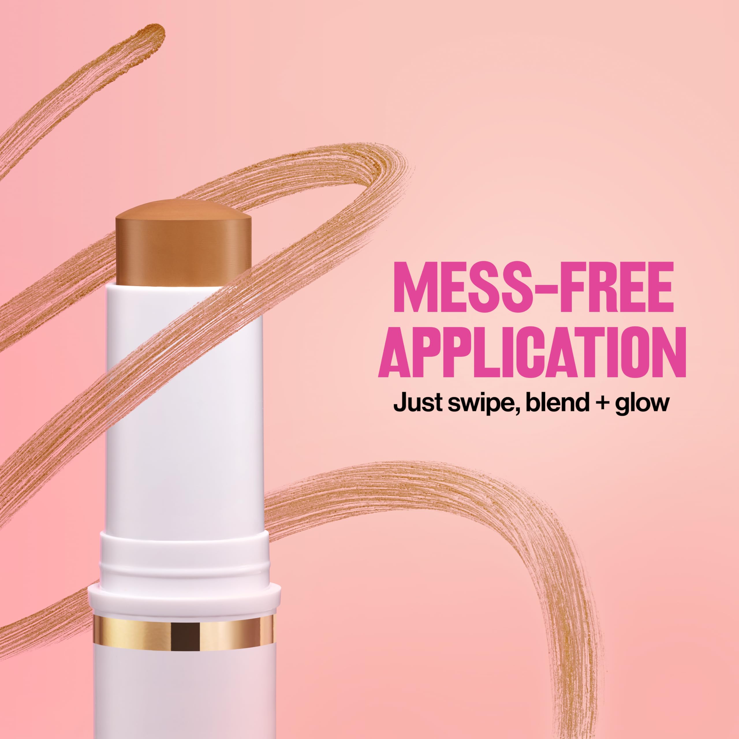 Revlon Glimmer Tinted Moisturizer Stick — Lightweight, Hydrating Glow Foundation (100) | 0.31 oz