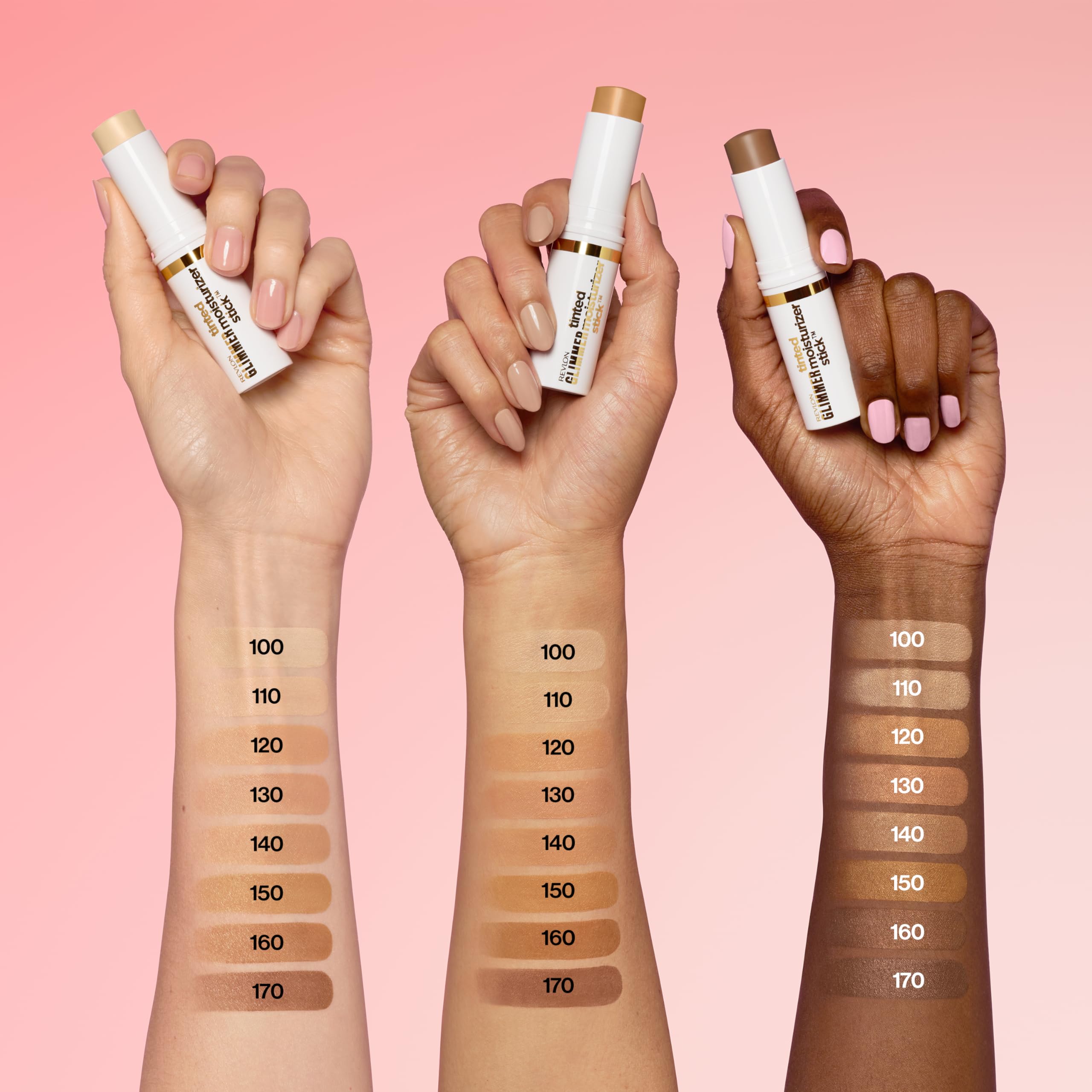 Revlon Glimmer Tinted Moisturizer Stick — Lightweight, Hydrating Glow Foundation (100) | 0.31 oz