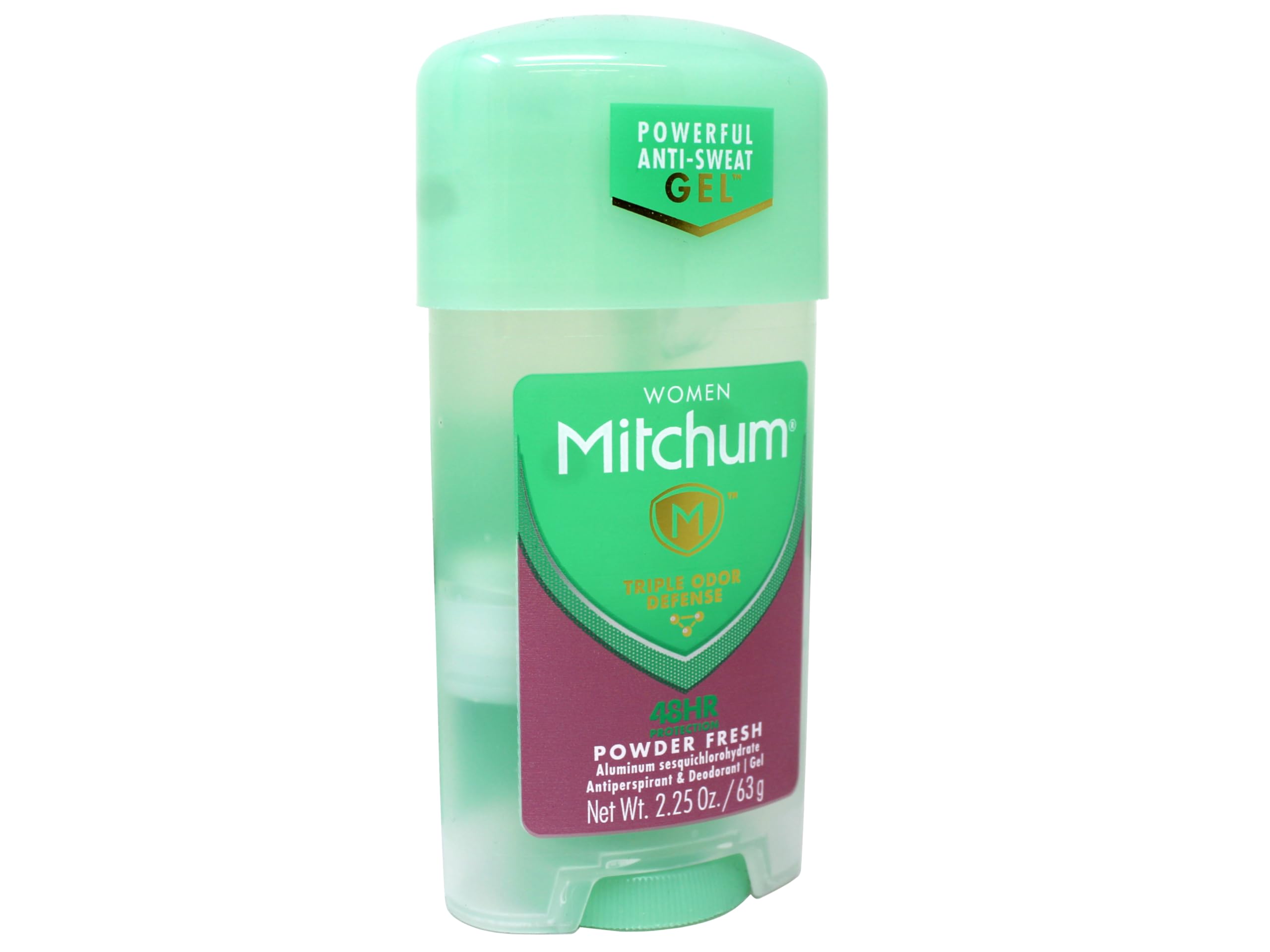 REVLON Mitchum Gel Anti-Perspirant Deodorant – Powder Fresh, 5 Pack | Triple Odor Defense & 48-Hour Protection