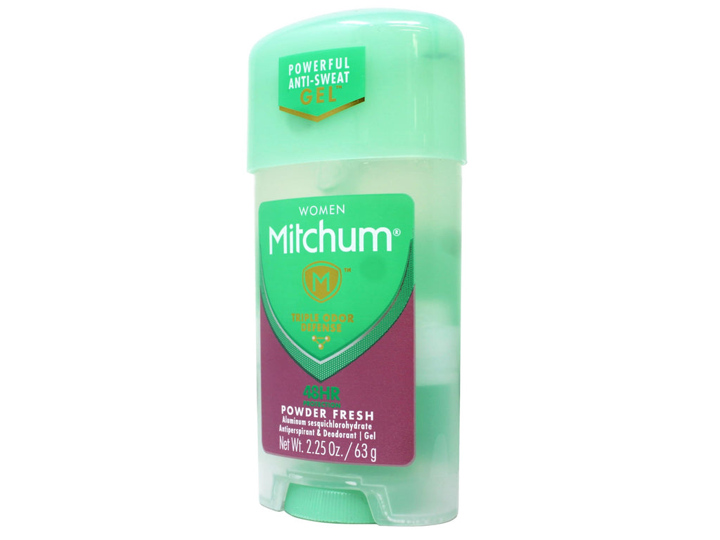 REVLON Mitchum Gel Anti-Perspirant Deodorant – Powder Fresh, 5 Pack | Triple Odor Defense & 48-Hour Protection