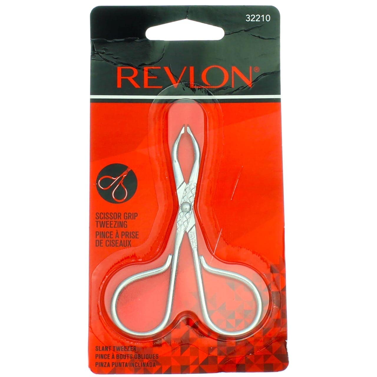 Revlon Perfectweeze Tweezer, Slant Tip – Pack of 3 | Precise, Comfortable Grooming
